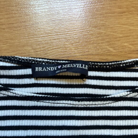 Brandy Melville Striped Long Sleeve Top - Picture 2 of 4